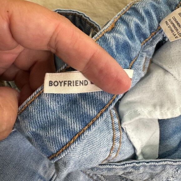 Garage Shorts Women's 7 blue Boyfriend Denim Distressed - Picture 11 of 12